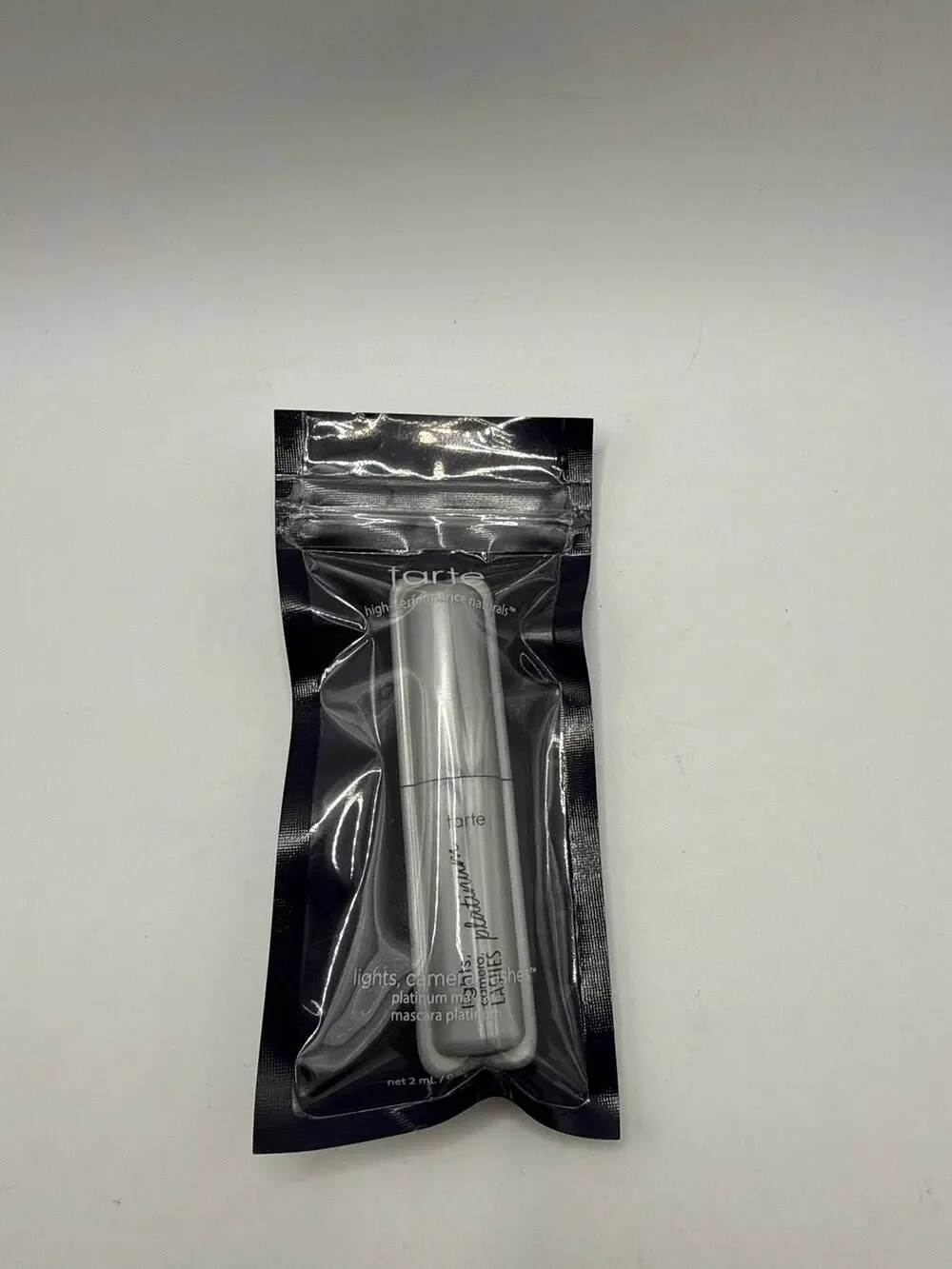 TARTE Lights Camera Lashes Mascara Platinum 2mL / 0.07oz Mini Travel Sample